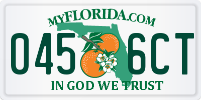 FL license plate 0456CT