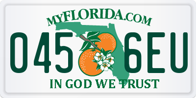 FL license plate 0456EU