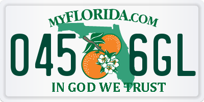 FL license plate 0456GL