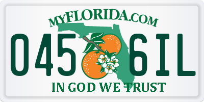 FL license plate 0456IL