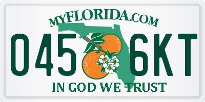 FL license plate 0456KT