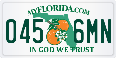 FL license plate 0456MN