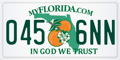 FL license plate 0456NN