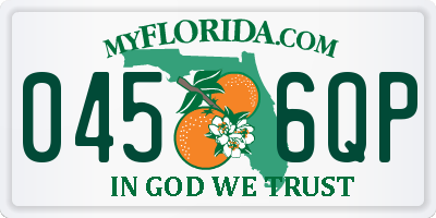 FL license plate 0456QP