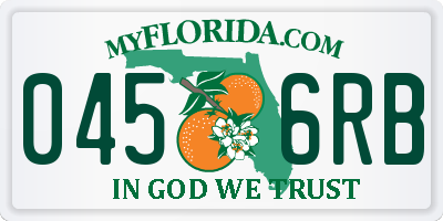 FL license plate 0456RB