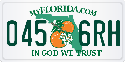 FL license plate 0456RH