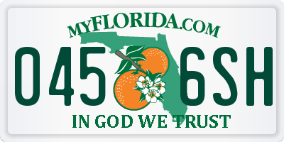 FL license plate 0456SH