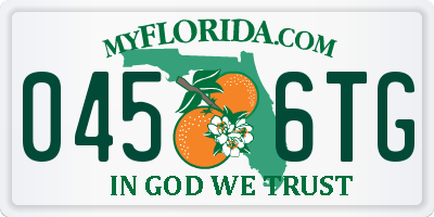 FL license plate 0456TG