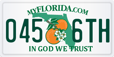 FL license plate 0456TH