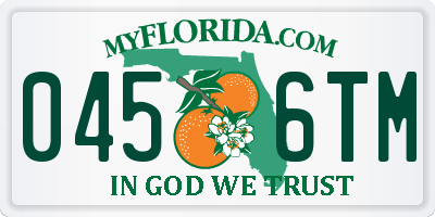 FL license plate 0456TM