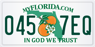 FL license plate 0457EQ