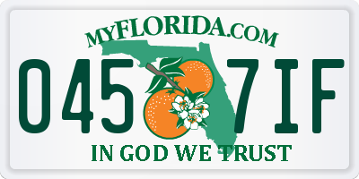 FL license plate 0457IF