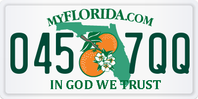 FL license plate 0457QQ