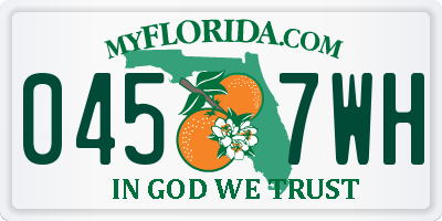 FL license plate 0457WH
