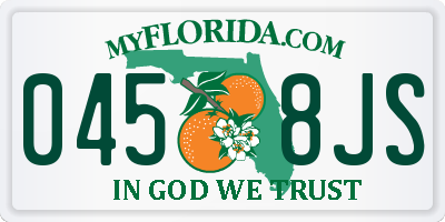 FL license plate 0458JS