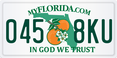 FL license plate 0458KU