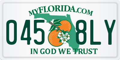 FL license plate 0458LY