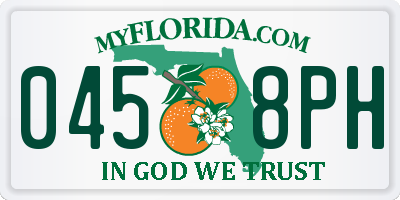 FL license plate 0458PH