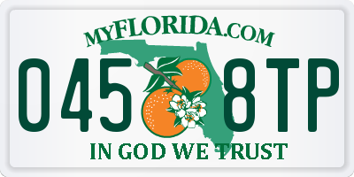 FL license plate 0458TP