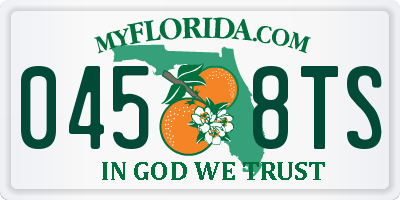 FL license plate 0458TS