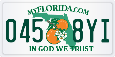 FL license plate 0458YI