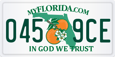 FL license plate 0459CE