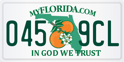 FL license plate 0459CL