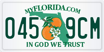 FL license plate 0459CM