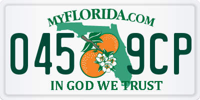 FL license plate 0459CP