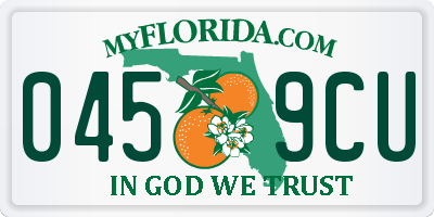 FL license plate 0459CU