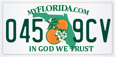 FL license plate 0459CV