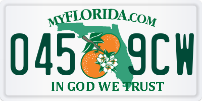 FL license plate 0459CW