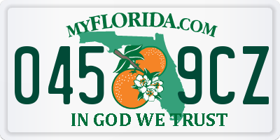 FL license plate 0459CZ