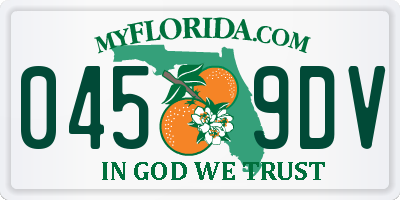 FL license plate 0459DV