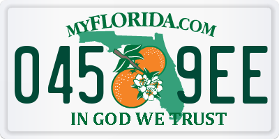 FL license plate 0459EE
