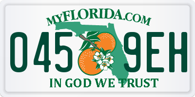 FL license plate 0459EH