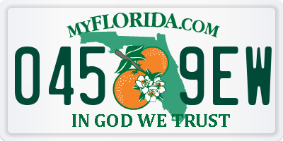 FL license plate 0459EW