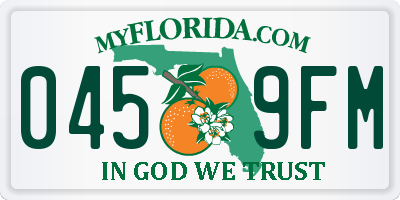 FL license plate 0459FM