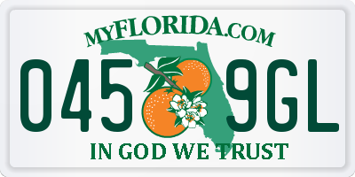 FL license plate 0459GL