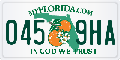 FL license plate 0459HA