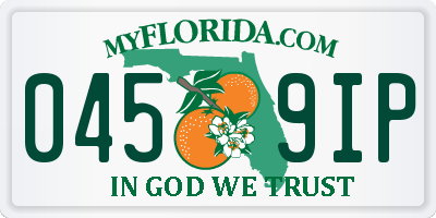 FL license plate 0459IP