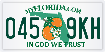FL license plate 0459KH