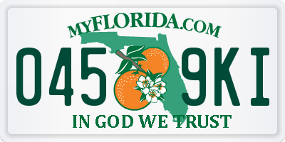 FL license plate 0459KI