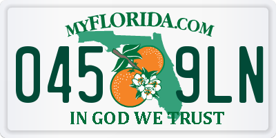FL license plate 0459LN