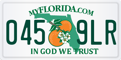 FL license plate 0459LR
