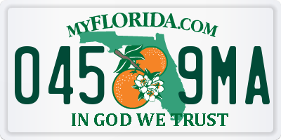 FL license plate 0459MA