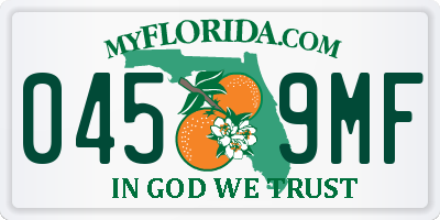 FL license plate 0459MF