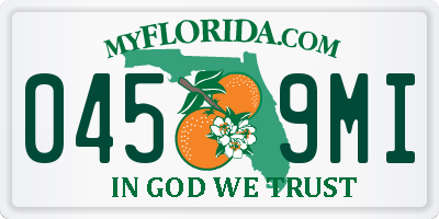 FL license plate 0459MI