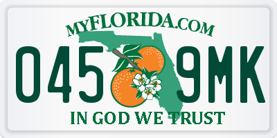 FL license plate 0459MK