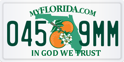FL license plate 0459MM